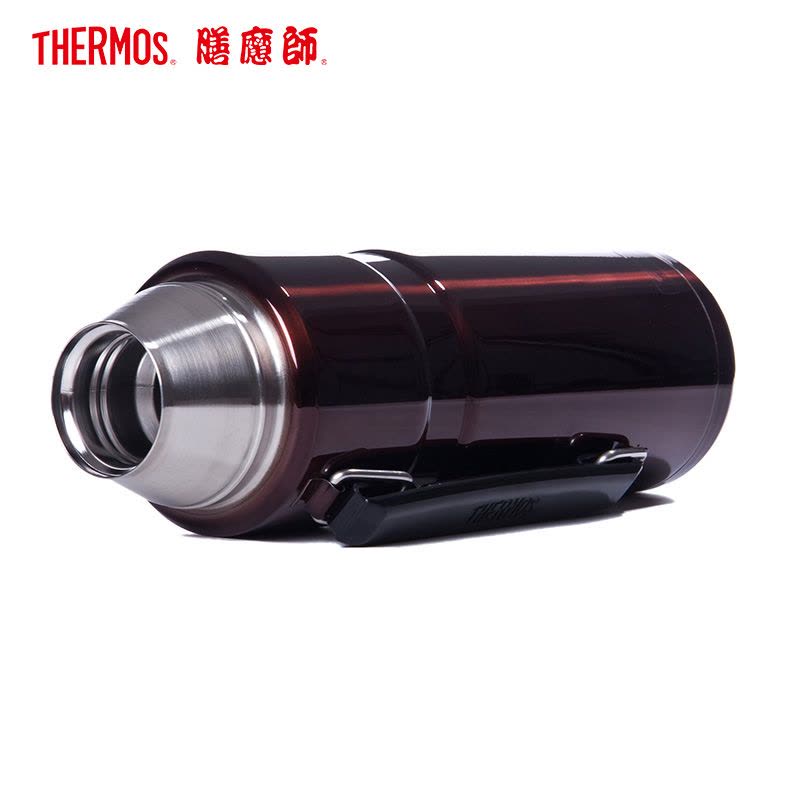 膳魔師(THERMOS) 保温壶SK2010大容量1200ML户外保温保冷水杯耐用防滑304不锈钢把手水杯咖啡色/通用图片