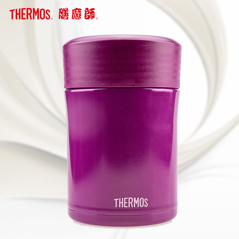 膳魔师（THERMOS）焖烧杯/罐TCLA-470S保温杯焖烧杯饭盒316L不锈钢470ML自带餐具GRP紫色/通用