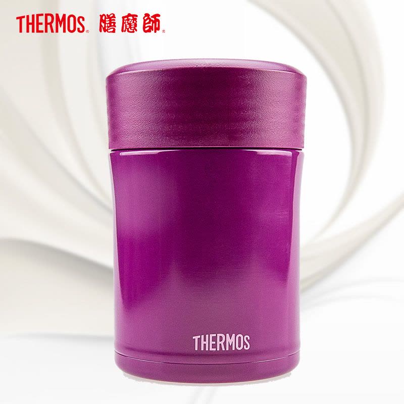 膳魔师（THERMOS）焖烧杯/罐TCLA-470S保温杯焖烧杯饭盒316L不锈钢470ML自带餐具GRP紫色/通用图片