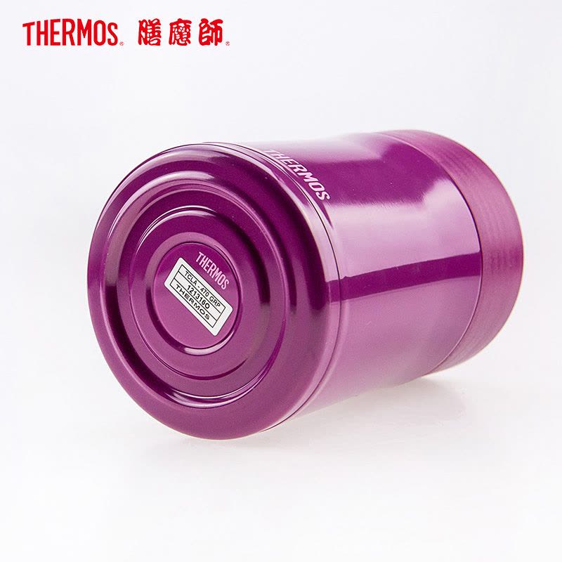 膳魔师（THERMOS）焖烧杯/罐TCLA-470S保温杯焖烧杯饭盒316L不锈钢470ML自带餐具GRP紫色/通用图片