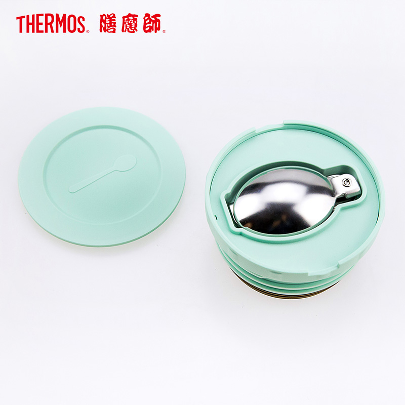 膳魔师（THERMOS）焖烧杯/罐TCLA-470S保温杯焖烧杯饭盒316L不锈钢470ML自带餐具MNT薄荷绿/通用