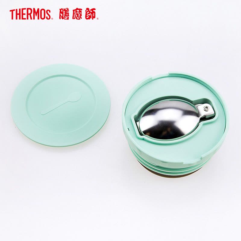 膳魔师（THERMOS）焖烧杯/罐TCLA-470S保温杯焖烧杯饭盒316L不锈钢470ML自带餐具MNT薄荷绿/通用图片