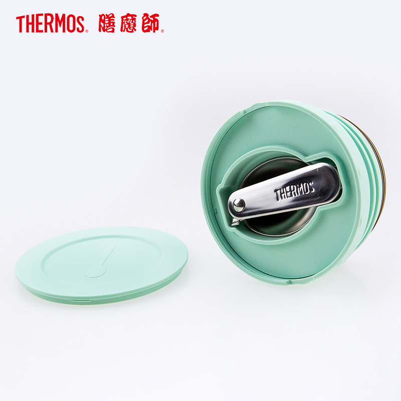 膳魔师（THERMOS）焖烧杯/罐TCLA-470S保温杯焖烧杯饭盒316L不锈钢470ML自带餐具MNT薄荷绿/通用