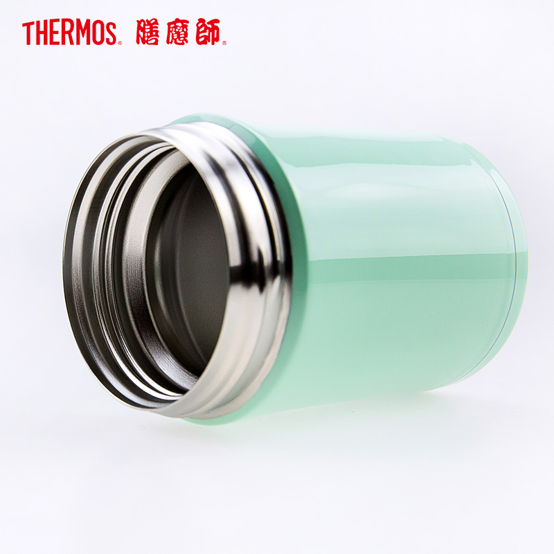 膳魔师（THERMOS）焖烧杯/罐TCLA-470S保温杯焖烧杯饭盒316L不锈钢470ML自带餐具MNT薄荷绿/通用