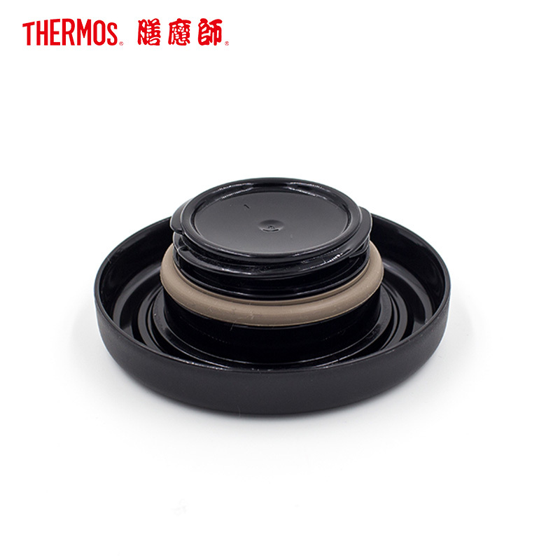 膳魔師(THERMOS)保温杯TCMF-500办公杯304不锈钢500ML硅胶茶漏水杯茶杯办公杯便携黑色家用/通用