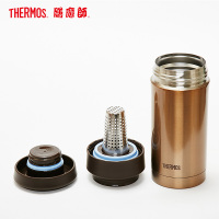 【膳魔师旗舰店】（自带茶漏）膳魔师304不锈钢保温杯TCMK-350 金色 350ML 方便泡茶 THERMOS通用