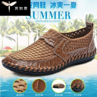 爆款商务休闲透气网鞋男鞋网布透气耐穿网面鞋