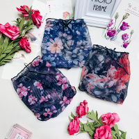 超大码加大加肥260斤可穿网纱镂空性感火辣舒适透气复古花边内裤