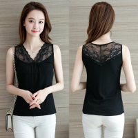 蕾丝内搭外穿吊带背心女薄款黑色修身外穿上衣无袖打底衫夏