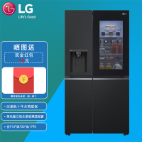 LG 冰箱S653MEP87D 635L暮色黑 敲一敲制冰机冰箱 UV nano紫外线杀菌 双风系立体循环对开门冰箱