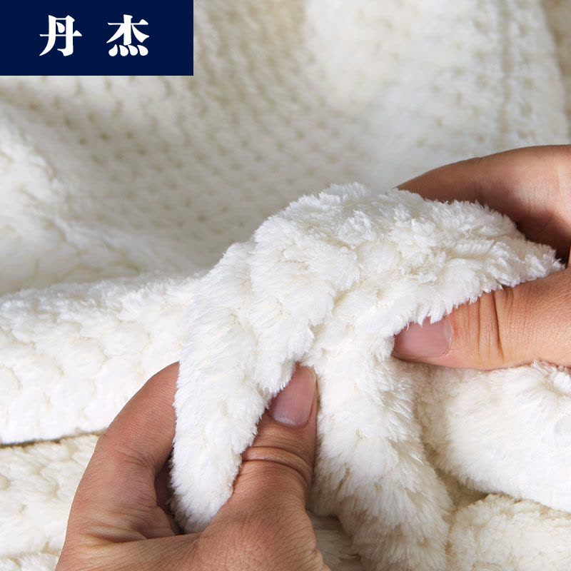 丹杰 双层毛毯加厚春秋被子法兰绒毯子沙发毯珊瑚绒毛毯静电纯色单人双人图片