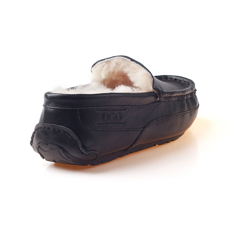 OZWEAR UGG OB046男款冬季羊毛内里皮豆豆鞋保暖船鞋