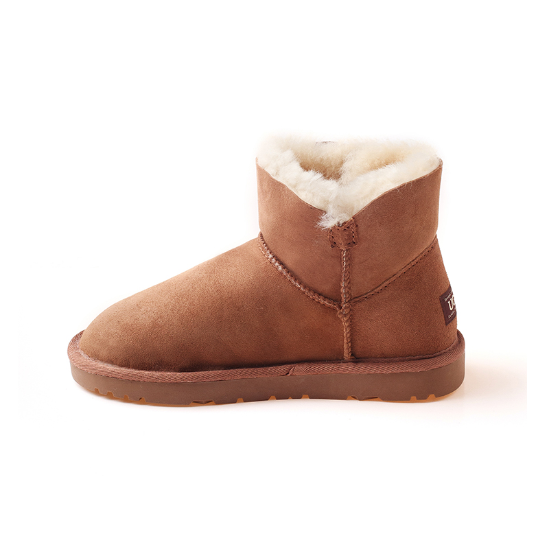 OZWEAR UGG OB054II冬款经典短筒木扣女士羊毛雪地靴防泼水