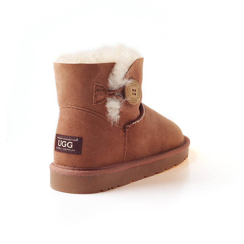 OZWEAR UGG OB054II冬款经典短筒木扣女士羊毛雪地靴防泼水