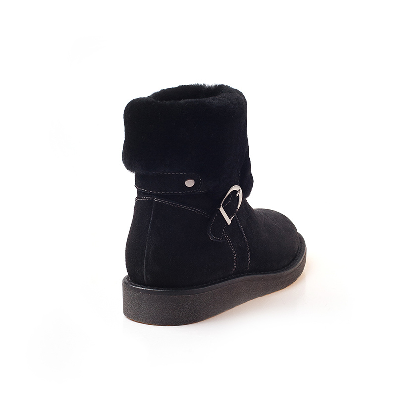 OZWEAR UGG OB136女士冬季翻毛短筒羊毛雪地靴女靴