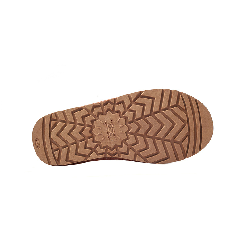 OZWEAR UGG OB143 II 防泼水单蝴蝶结低筒女鞋羊皮毛一体雪地靴