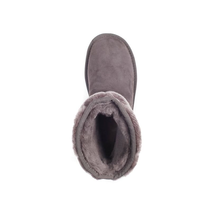 OZWEAR UGG OB185 秋冬季新款翻毛中筒羊毛雪地靴图片