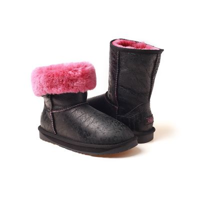 OZWEAR UGG OB186防泼水复古撞色手工裂纹短筒羊毛雪地靴