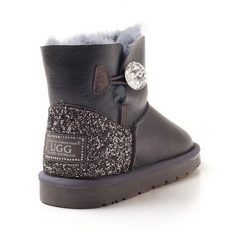 OZWEAR UGG OB282 女士羊毛一体低筒雪地靴