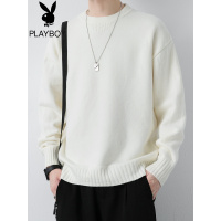 花花公子春秋季2021新款毛衣男士韩版潮流针织衫休闲港风日系外套