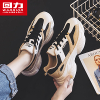 回力女鞋老爹鞋女ins潮2021秋季新款厚底增高百搭休闲透气运动鞋