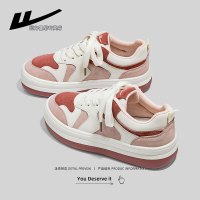 回力女鞋草莓熊小白鞋女2022年春夏季新款大头面包鞋韩版百搭板鞋