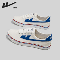 回力帆布鞋子男2022年春夏季新款薄款透气低帮男鞋百搭小白板鞋男