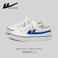 回力克莱因蓝帆布鞋女鞋2022春季新款小白鞋百搭休闲板鞋子潮