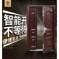 挺固甲级防盗门 子母门 五合一智能锁 C级防盗 安全门 进户门 入户门 智能指纹锁门