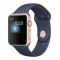 【二手95新】苹果/Apple Watch Sport Series 1 苹果手表 玫瑰金色铝金属表壳配午夜蓝色42mm