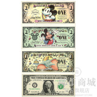 *邮币商城* 红包《迪士尼美元纪念钞》 给孩子的梦 内含4张美元纸币 创意礼品 送礼佳品 收藏联盟 钱币藏品