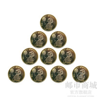 邮币商城 二轮 猴 2016年 普通纪念币 裸币 10枚 总面值100元 人民币收藏品 收藏联盟 钱币藏品 其他