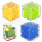 小号6CM透明蓝包邮立体迷宫3d走珠魔方迷宫球儿童益智力玩具男孩女孩3-6岁