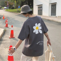 权志龙小雏菊短袖T恤男夏季情侣装潮流半袖上衣服超火港风