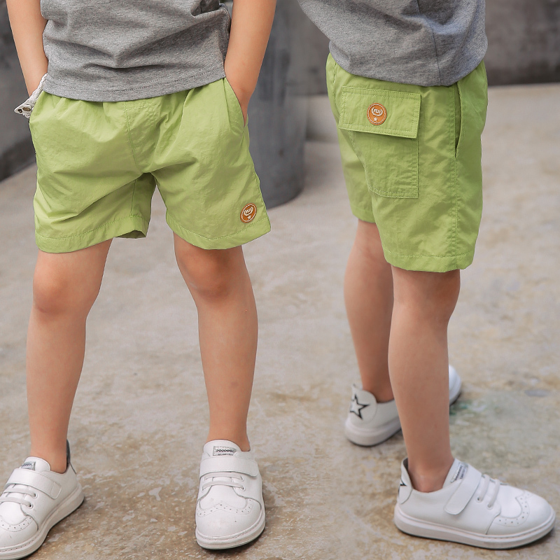 新款男儿童短裤2017新款夏装中大童运动裤五分裤小孩外穿短款裤子夏季