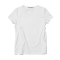 828新款基础生活夏装简约纯色白色纯棉T恤女短袖女装圆领打底体恤衫
