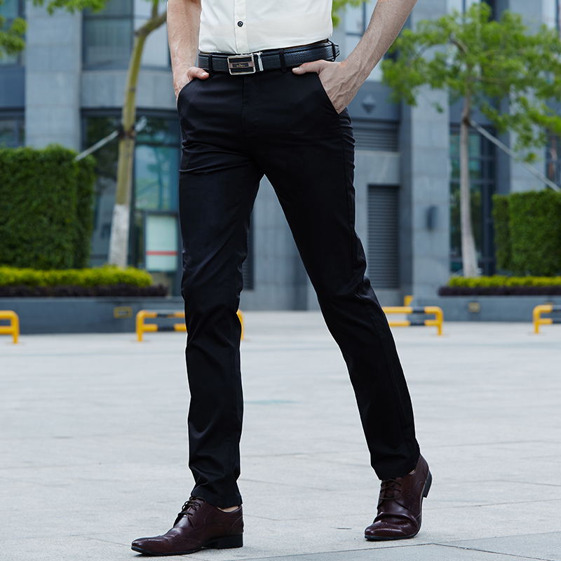 828新款夏季薄款工作正装中青年商务男士休闲裤男西裤直筒长裤宽松男