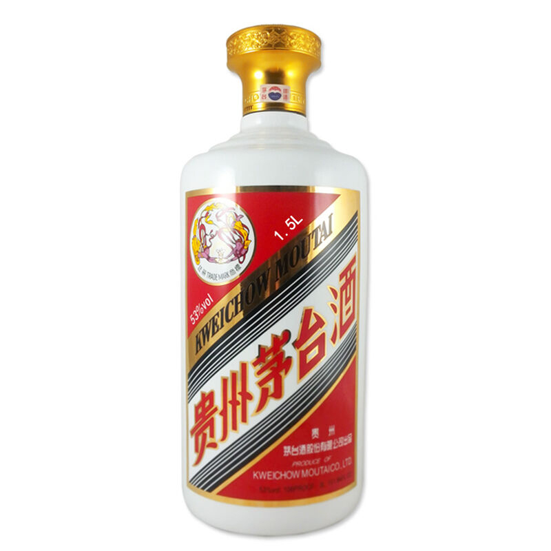 贵州茅台酒 53度飞天酱香型白酒 收藏酒 茅台 1.5L 1500ml*1瓶 3斤装