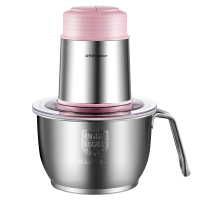 荣事达(Royalstar)绞肉机家用电动小型不锈钢多功能搅馅蒜辣椒辅食打肉料理机