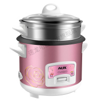 奥克斯(AUX)电饭煲迷你家用多功能小型电饭锅1-2人学生宿舍单身情侣电饭煲底盘加热加厚铝合金材质不粘锅胆1.5L容量