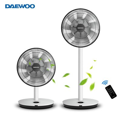 大宇(DAEWOO)电风扇落地扇空气循环扇直流变频升降扇节能省电家用台立扇16叶果岭空调风扇DWF-R1206DC