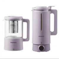 大宇(DAEWOO)破壁机豆浆机迷你多功能预约家用加热料理机搅拌机辅食机榨汁机养生壶0.6L容量