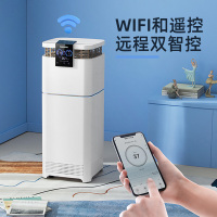 大宇(DAEWOO)空气净化器分解吸附甲醛UV除菌去除PM2.5过敏源二手烟大屏双显 超声波加湿DY-JHQ01
