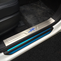 枫博贵族FONTBONNE拉运众泰SR7专用门槛条迎宾条车身保护改装护板改装