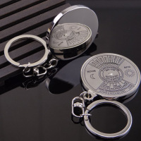 枫博贵族FONTBONNE现货批发中英文万年历钥匙扣 公司周年庆纪念活动赠送小礼品刻字