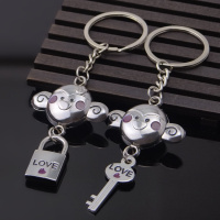 枫博贵族FONTBONNE批发韩国情侣猴子钥匙扣 定制金属钥匙扣节日公司活动赠送小礼品
