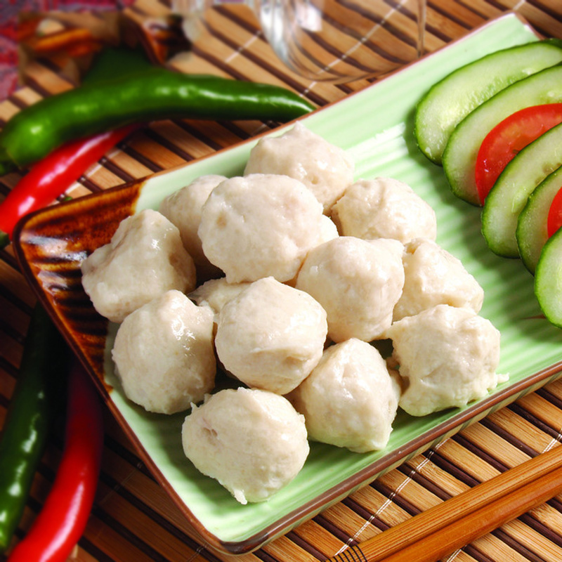 渔鼎鲜台湾风味墨鱼丸500g花枝鱼丸子鱼糜制品关东煮火锅食材