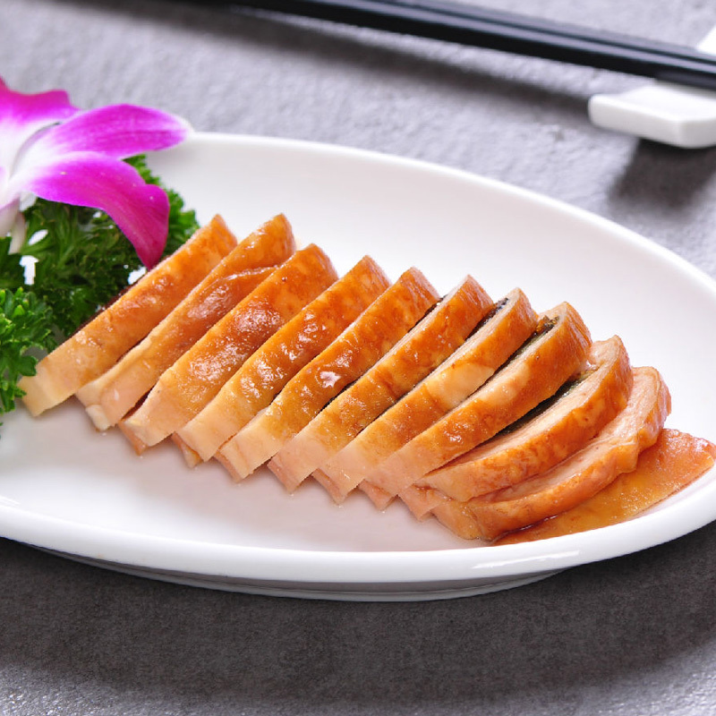 渔鼎鲜鸡腿皮皮蛋卷鸭皮卷250g袋装酒店特色冷盘半成品私房菜凉菜