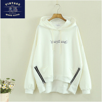 初中女生长袖卫衣服高中学生春秋季带帽子可爱外套头宽松少女秋装