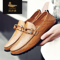 2018特惠促销男鞋夏季透气豆豆鞋男英伦男士休闲鞋真皮皮鞋懒人鞋潮流韩版鞋子
